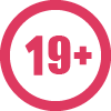 19years age limit icon